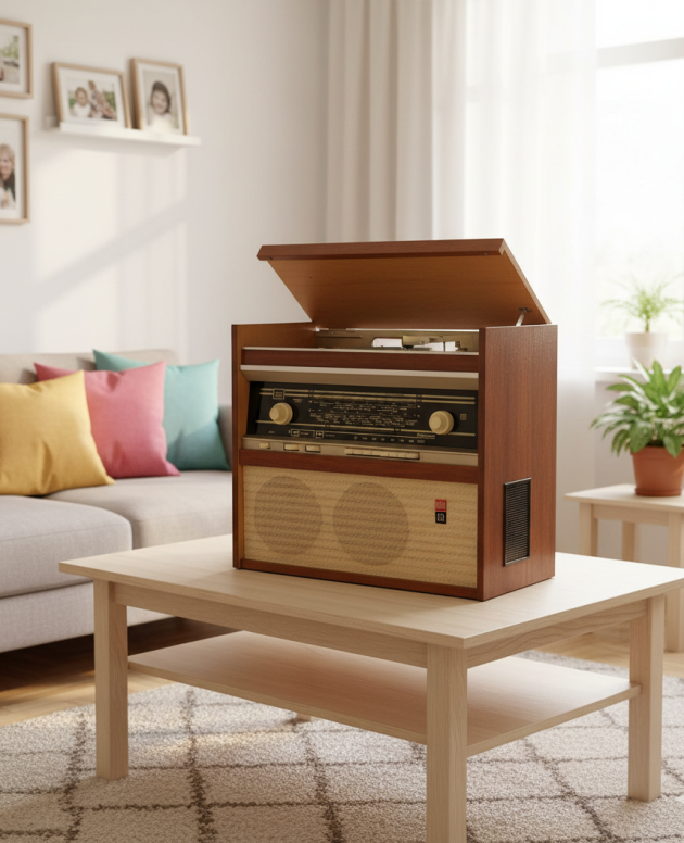Record Player with Radio